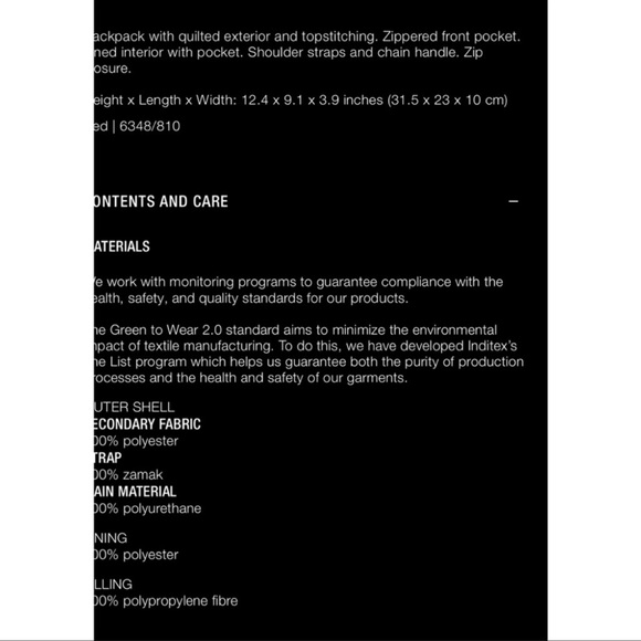 ZARA QUILTED BACKPACK WITH LUG SOLE CHAINS | NWT - Picture 6 of 6